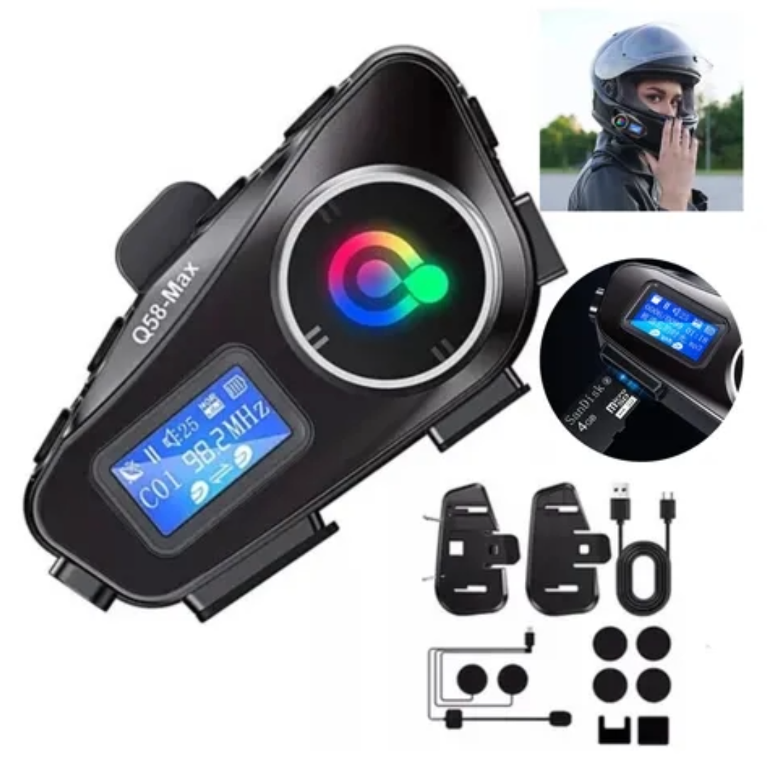 Intercomunicador Helmet - Q58-MAX x2