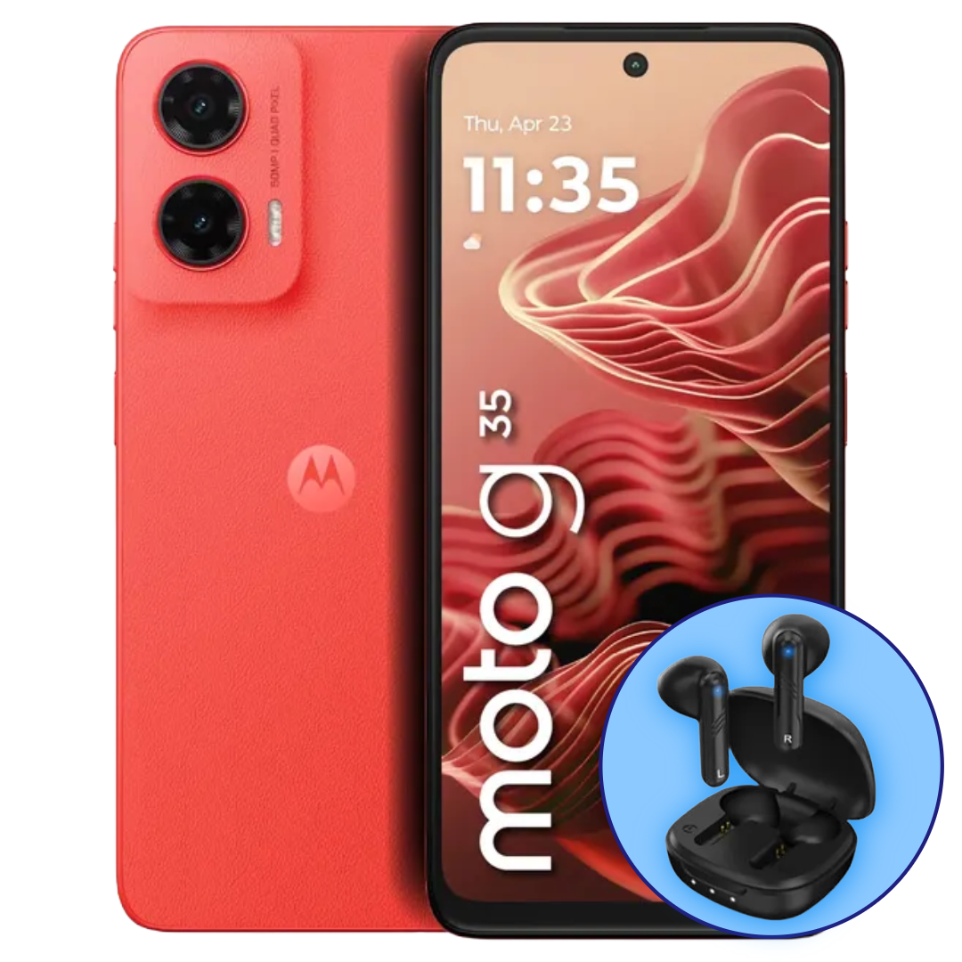 Celular Motorola - Moto G35 (256GB) + Earbuds Genius
