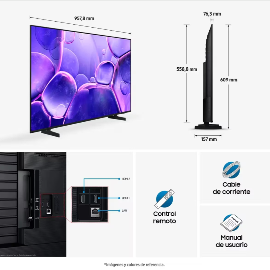 TV Samsung 43'' - DU8000 4KUHD
