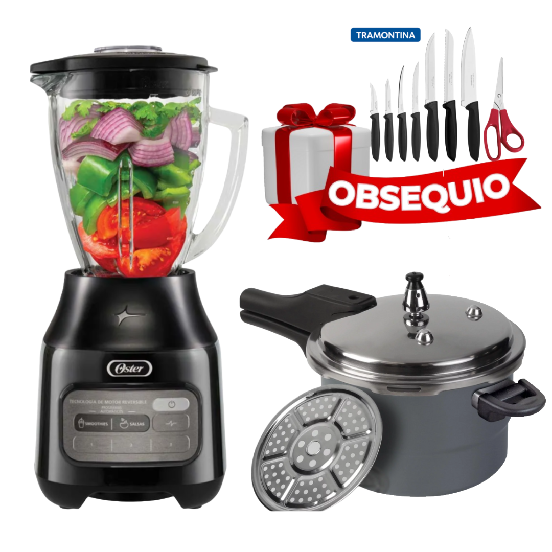 Súper Combo Hogar Cocina y Mesa - Obsequio Set Cuchillos Tramontina