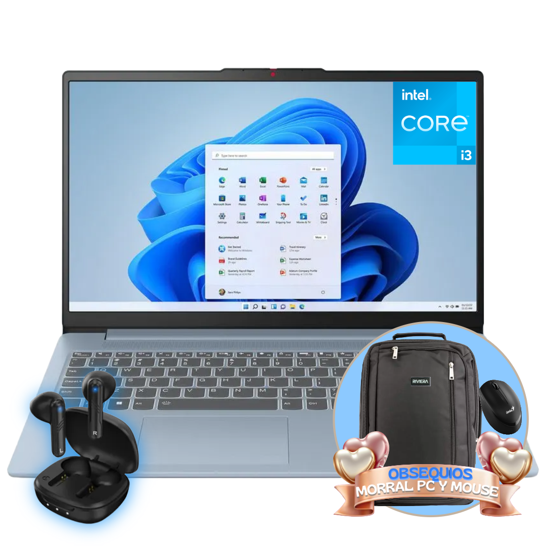 Portátil Lenovo Ideapad Slim 3 15IAN8 + Obsequios
