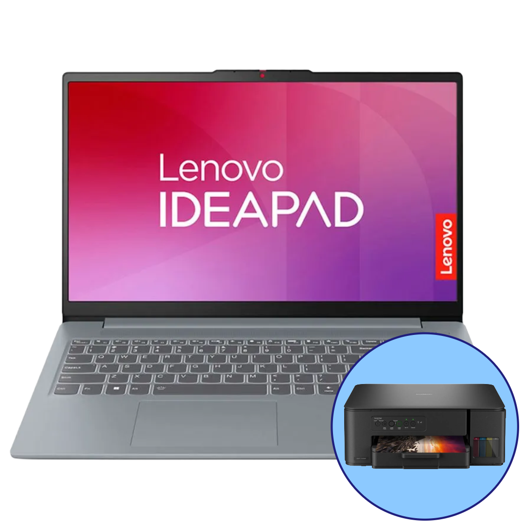 Portátil Lenovo Ideapad Slim 3 15IRU8 + Impresora Brother CP-T430W