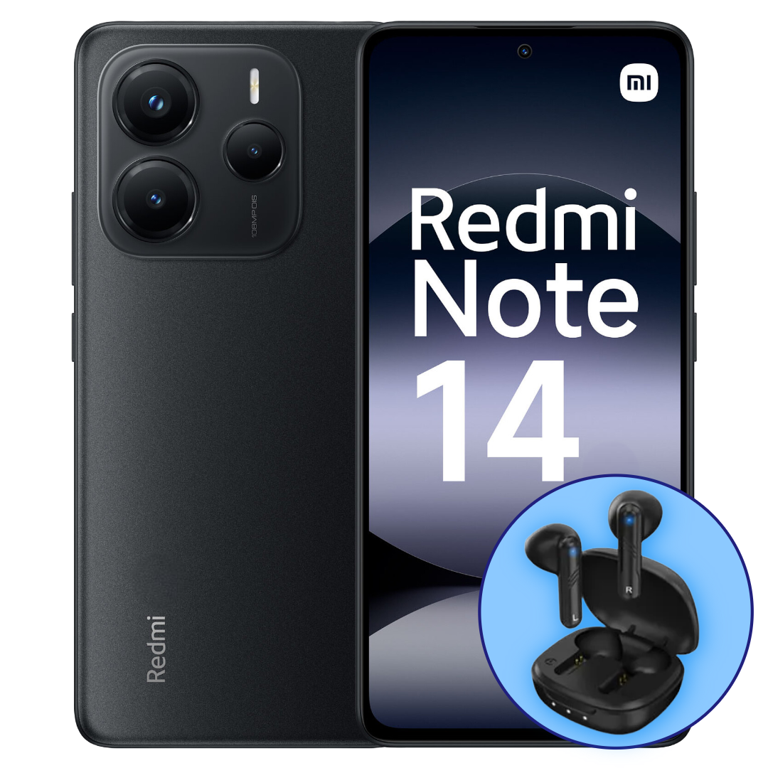 Celular Xiaomi Redmi Note 14 4G (256GB) + Earbuds Genius