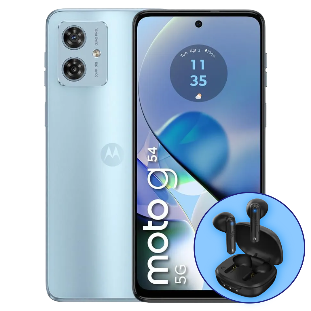 Celular Motorola - Moto G54 (256GB) + Earbuds Genius