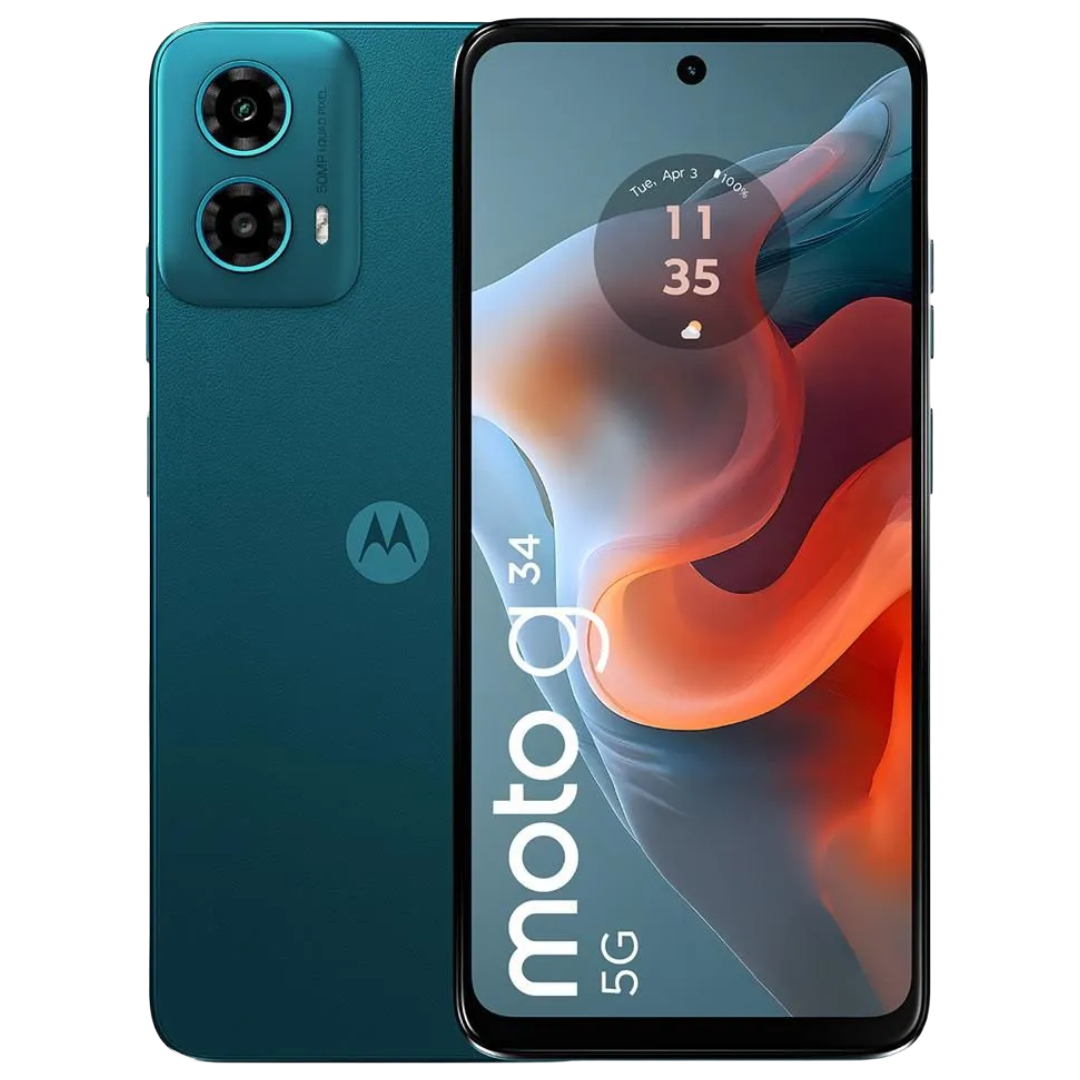 Celular Motorola - Moto G34 (256GB) + Earbuds Genius