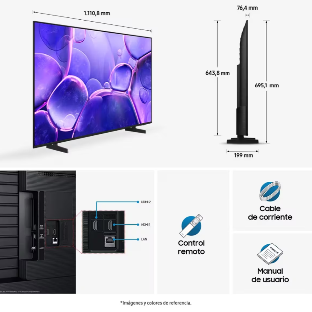 TV Samsung 50'' - DU8000 4KUHD