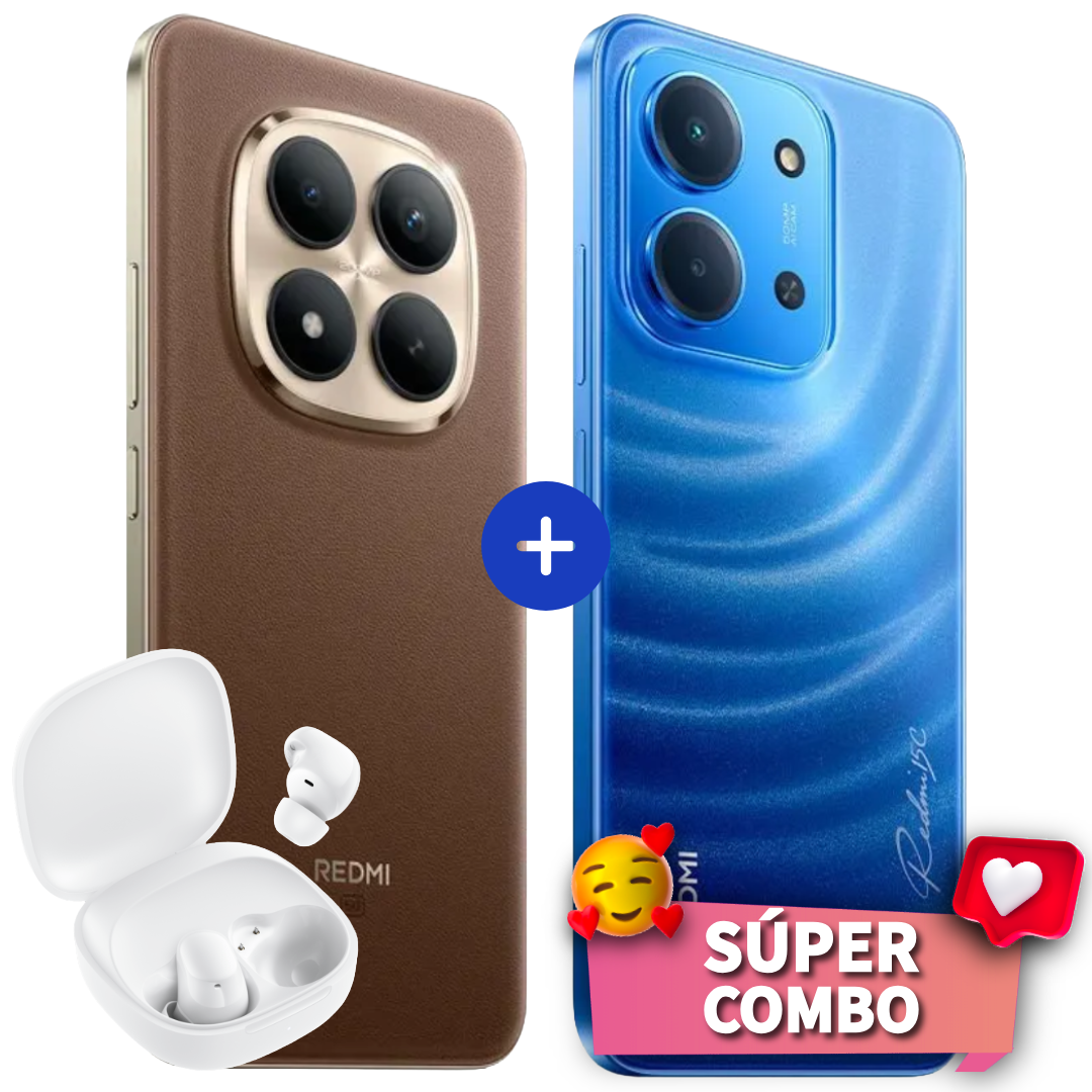 Combo Xiaomi: Redmi Note 15 Pro+ 5G (512GB) + Redmi 15C (256GB)