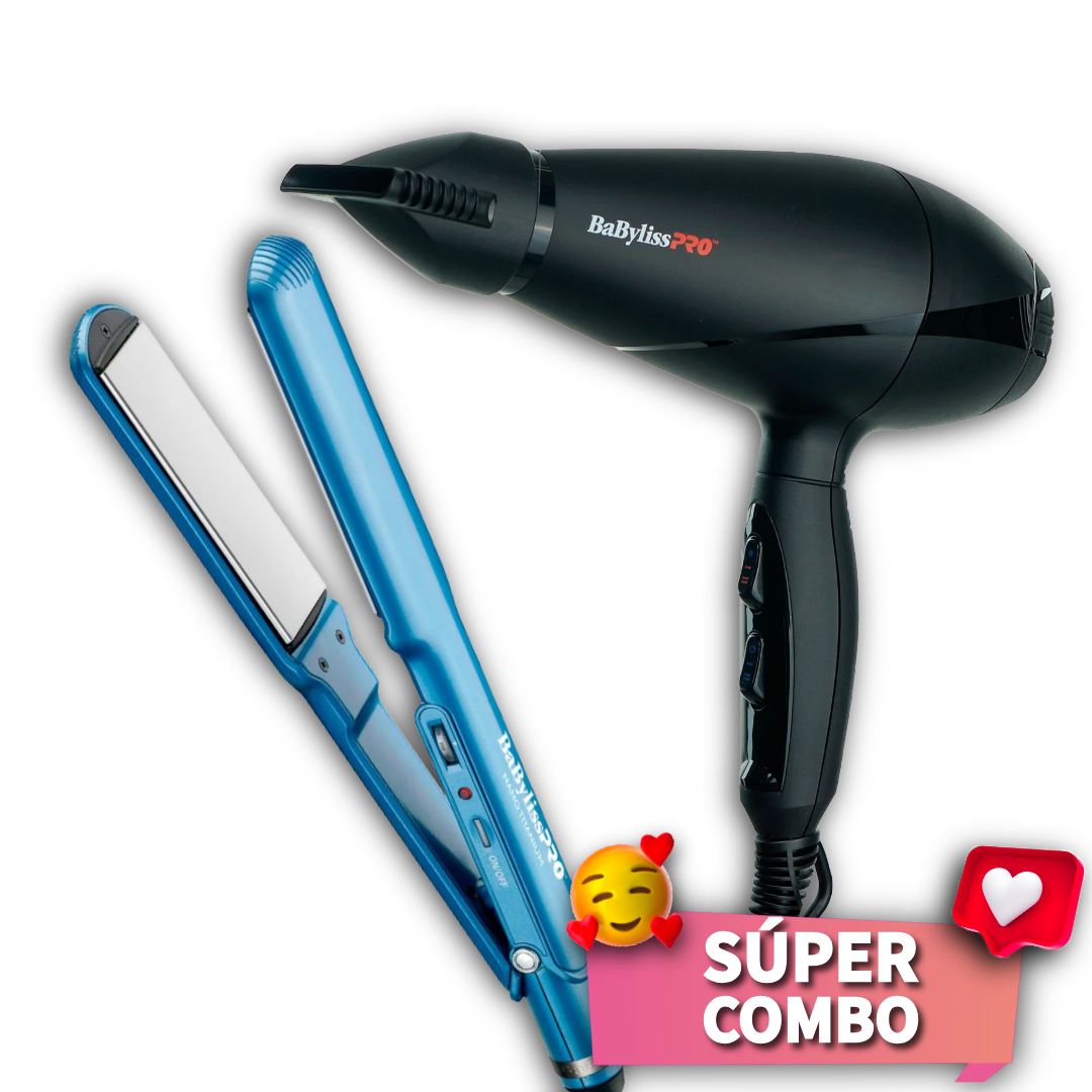 Combo Babyliss Pro: Alisadora 9559 + Secador 6100