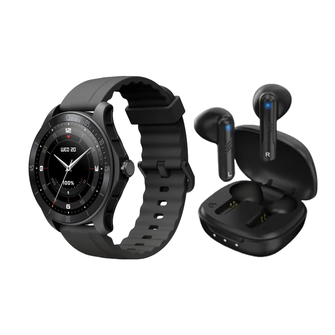 Super Combo Sport: Smartwatch K-SWN3 +  Earbuds Genius HS-905BT