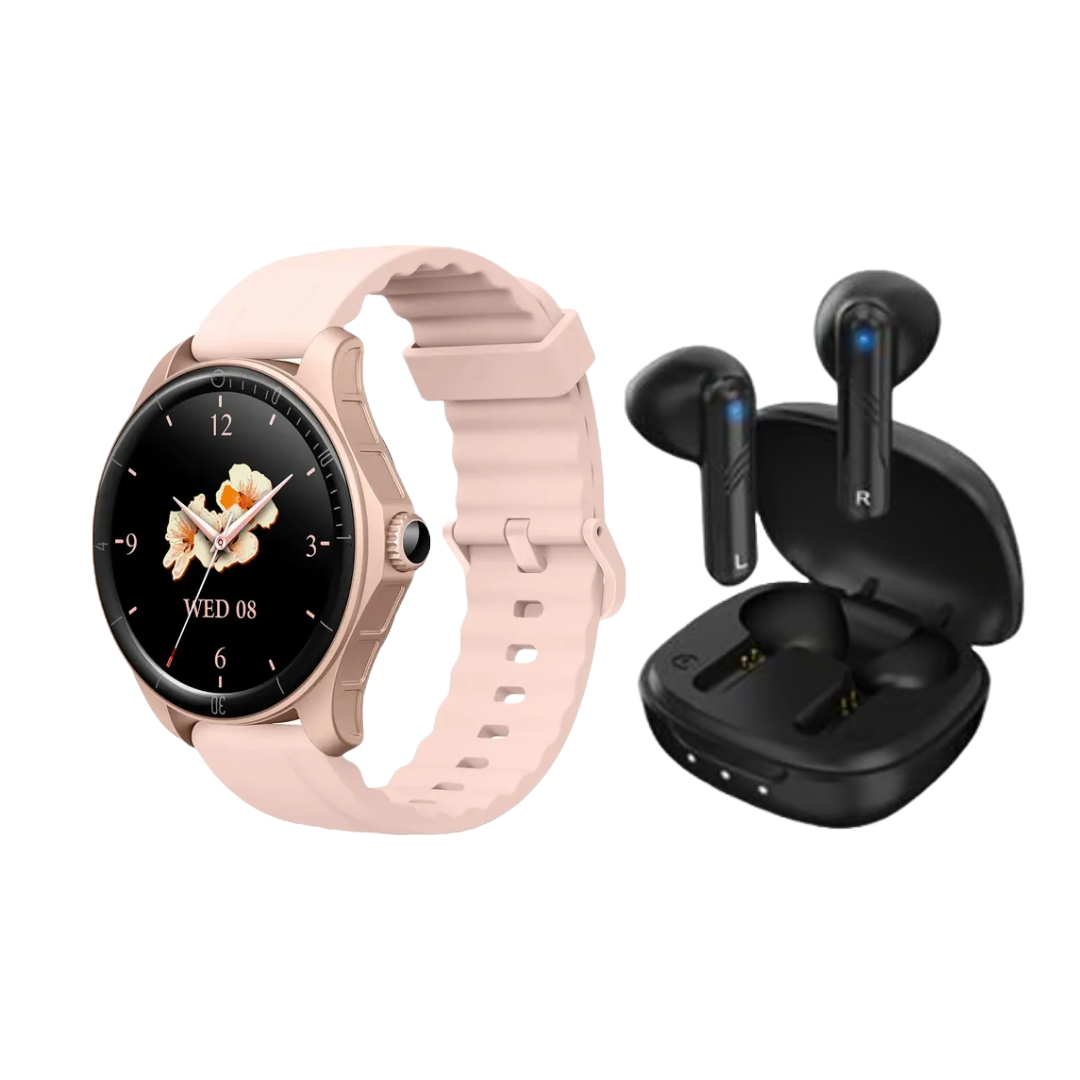 Super Combo Sport: Smartwatch K-SWN3 +  Earbuds Genius HS-905BT